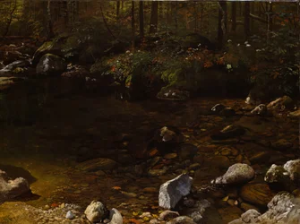 Schattiger Teich, Weiße Berge, New Hampshire, ca. 1869
