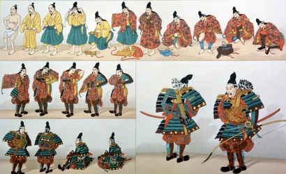 Samurai-Uniformen, Illustration aus 