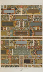 XVI. Jahrhundert, Tafel 71 aus Polychromer Schmuck: Einhundert Tafeln in Gold, Silber und Farben, 1873