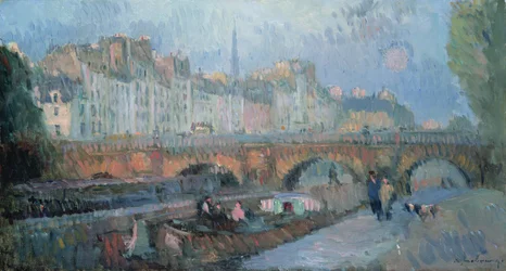 Die Pont Neuf und der Quai de la Monnaie, Paris