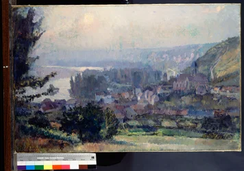 Ansicht von Vetheuil, Sonnenuntergang, 1897
