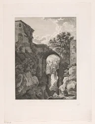 Wasserfall bei der San Rocco Brücke in Tivoli