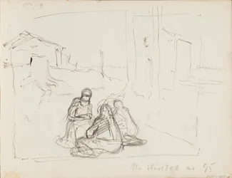 Figurenskizzen in der Landschaft