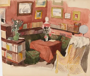 Interieur aus Annie und Berta Edelfelts Haus in Helsinki