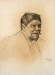 Porträt des Bildhauers Robert Stigell