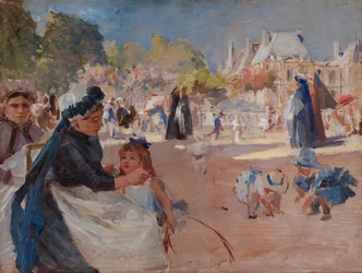 Der Jardin du Luxembourg, Paris, endgültige Studie