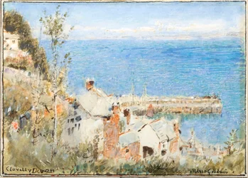 Clovelly, Devon (Aquarell mit Körperfarbe und Tinte)