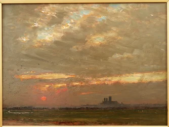 Lincoln-Kathedrale bei Sonnenuntergang, 1912