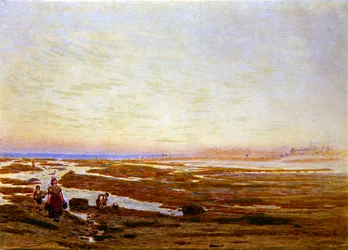 Ebbe an der Südküste, in der Nähe von Brighton