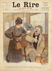 Der Zugführer, Karikatur aus Le Rire Rouge, 27. November 1915