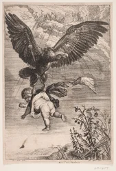 Ganymed wird vom Adler entführt