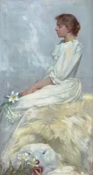 Porträt von Bessie (Miss Elizabeth Newton) 1892