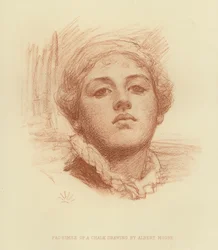 Faksimile einer Kreidezeichnung