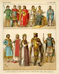 Byzantinische Kostüme 800-1000 n. Chr.