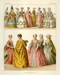 Französische Kostüme 1700-1750