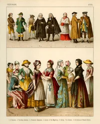 Deutsche Kostüme 1700