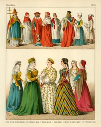Italienische Tracht 1400