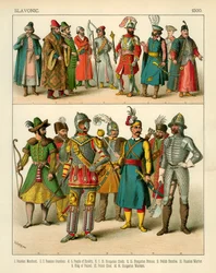 Slawische Tracht 1500