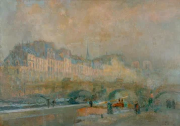 Paris, die Schleuse der Monnaie; Wintersonne, oder Blick auf die Po