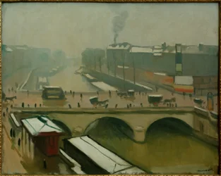 Blick auf den Pont St. Michel in Paris