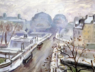 Pont Neuf im Schnee