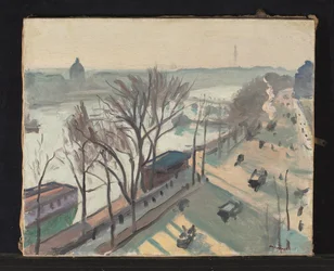 Quai du Louvre, blasse Sonne