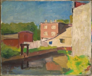 Rosarotes Haus in Arcueil