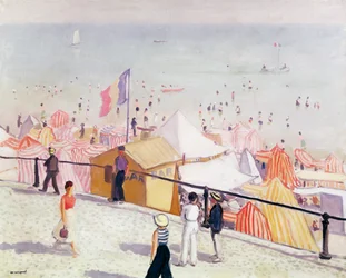 Sommer, der Strand von Sables d
