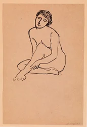 Frau - Nackt sitzend