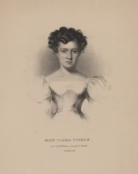Miss Clara Fisher, Lithographie von C.G. Childs, 1830