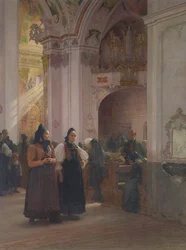 Das Ende der Messe in Einsiedeln