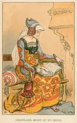 Chatelaine, Mitte des 15. Jahrhunderts