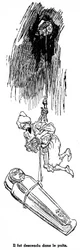 Sindbad der Seefahrer (Sinbad) - Erzählung aus Tausendundeiner Nacht (1001 Nächte) - Illustration eines Buches von 1948 (Ausgabe Fortin, Sammlung Wunderbare Bilderwelt der Kindheit), das von seinen Abenteuern erzählt - Illustration von Albert Robida (1848