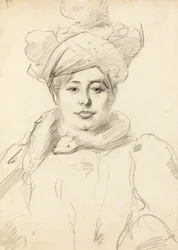 Frau mit Hut, um 1905