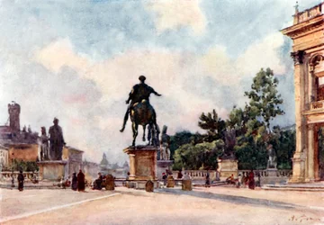 Bronzestatue von Marcus Aurelius auf dem Kapitol