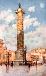 Säule des Marcus Aurelius, Piazza Colonna