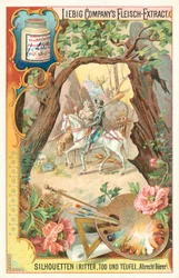Ritter, Tod und Teufel (Chromolithografie)