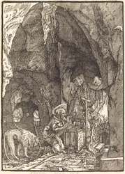 Der heilige Hieronymus in einer Höhle