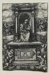Die schöne Jungfrau von Regensburg auf einem Altar, kurz nach 1520