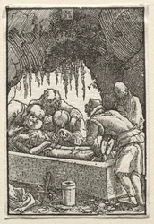 Der Fall und die Erlösung des Menschen: Beerdigung Christi, ca. 1515