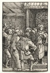 Der Fall und die Erlösung des Menschen: Christus vor Kaiphas, um 1515