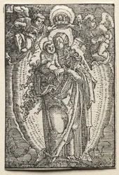 Der Fall und die Erlösung des Menschen: Die Jungfrau als Himmelskönigin, ca. 1515
