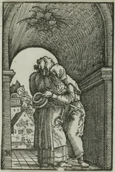 Das Treffen von Joachim und Anna, aus Der Fall und die Erlösung des Menschen