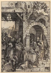 Anbetung der Könige, Blatt 12 der Folge Das Marienleben