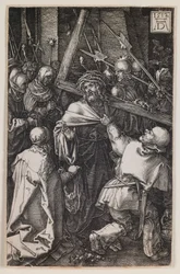 Kreuztragung, aus der Serie „Die gravierte Passion“