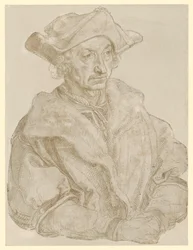 Bildnis eines älteren bartlosen Mannes (Sebastian Brant?)
