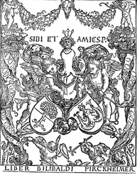 Exlibris von Willibald Pirkheimer, um 1502-1503, 1906