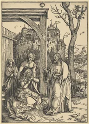 Christus nimmt Abschied von seiner Mutter, aus dem Marienleben