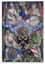Wappen des Deutschen Reiches und der Stadt Nürnberg