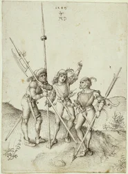Drei Landsknechte